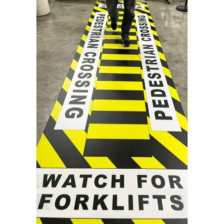 PRISTINE PRODUCTS Crosswalk Floor Marking. x 9 ft stCW_PCWFL24x108